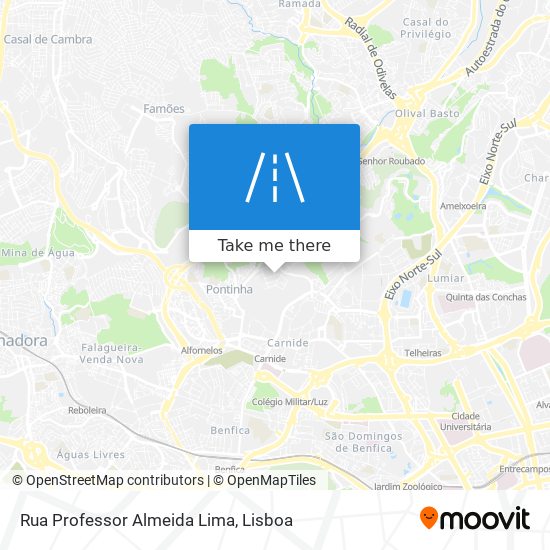 Rua Professor Almeida Lima map