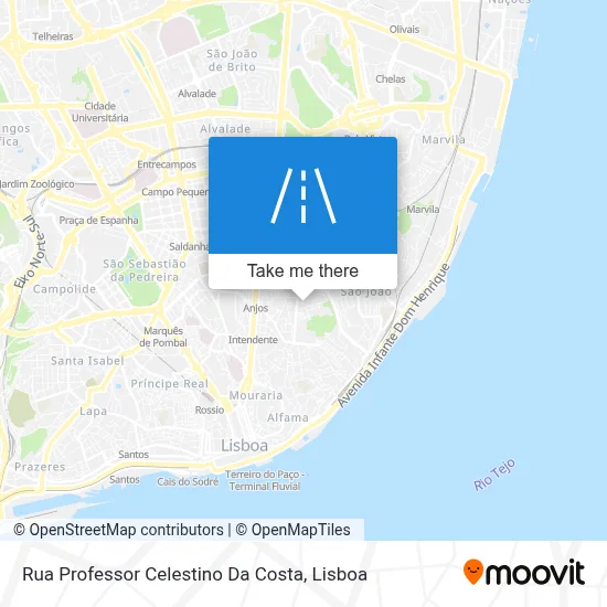 Rua Professor Celestino Da Costa map