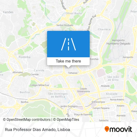 Rua Professor Dias Amado map