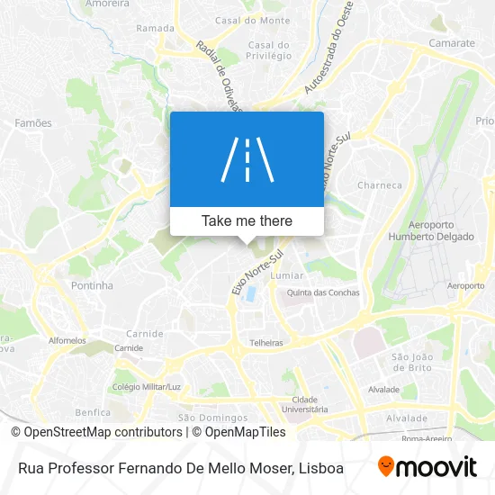 Rua Professor Fernando De Mello Moser map