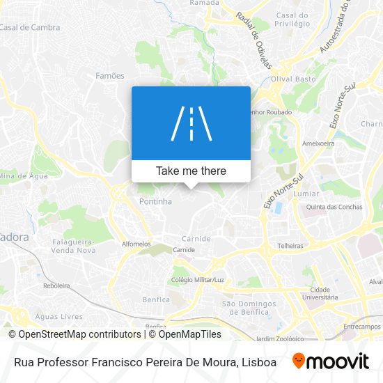 Rua Professor Francisco Pereira De Moura mapa