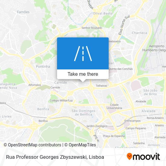 Rua Professor Georges Zbyszewski map