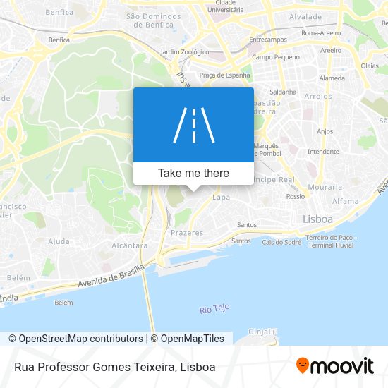 Rua Professor Gomes Teixeira mapa