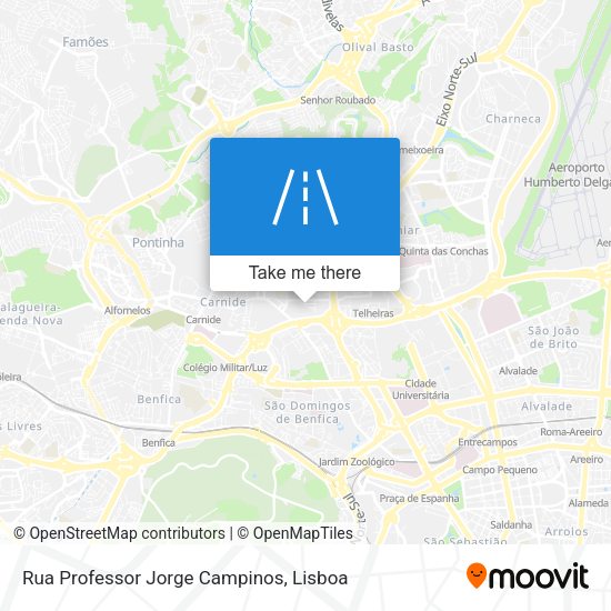 Rua Professor Jorge Campinos map
