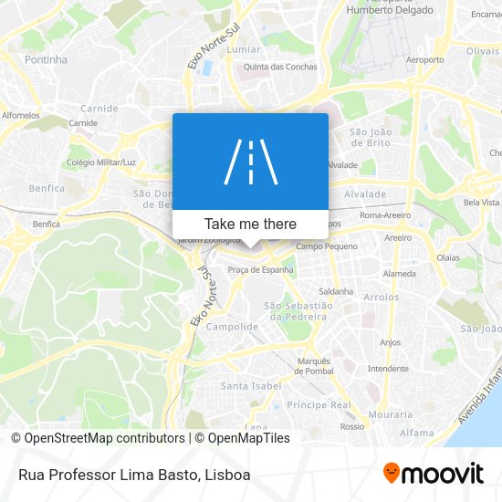 Rua Professor Lima Basto map