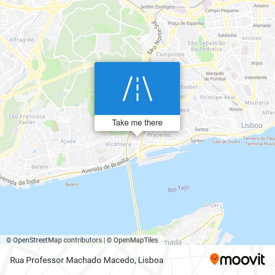 Rua Professor Machado Macedo map