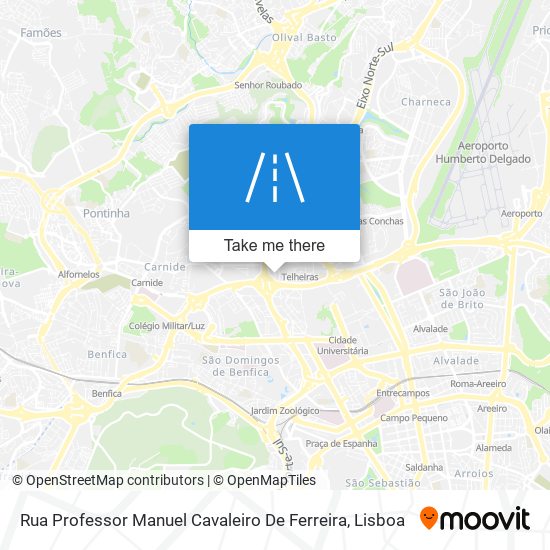 Rua Professor Manuel Cavaleiro De Ferreira map