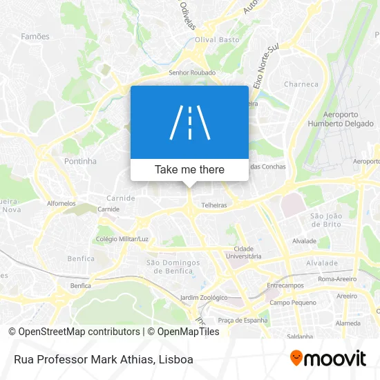 Rua Professor Mark Athias map
