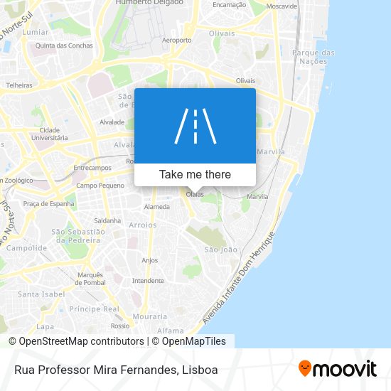 Rua Professor Mira Fernandes map