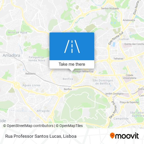 Rua Professor Santos Lucas map