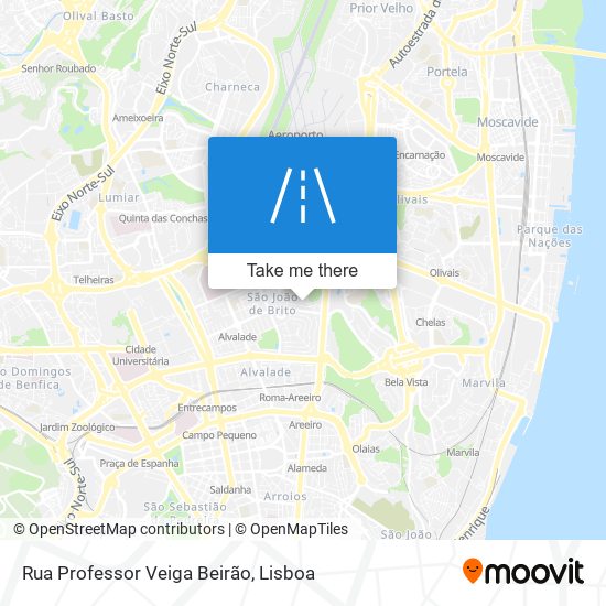 Rua Professor Veiga Beirão map