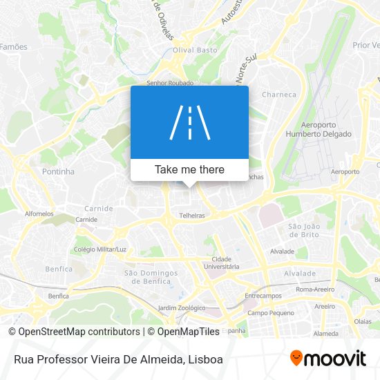 Rua Professor Vieira De Almeida mapa