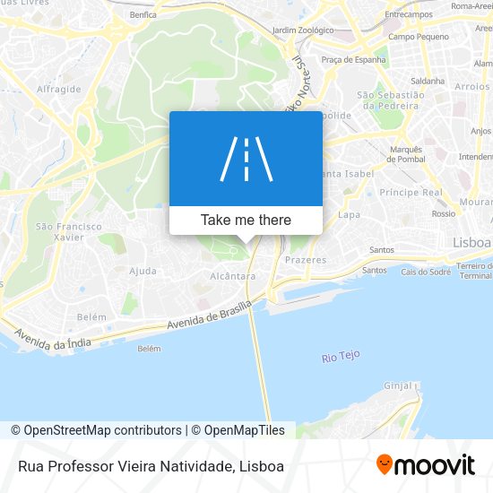 Rua Professor Vieira Natividade mapa