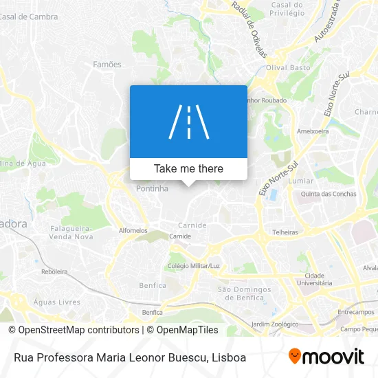 Rua Professora Maria Leonor Buescu map