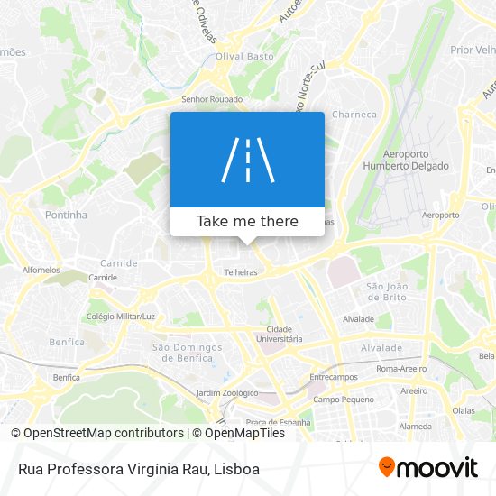 Rua Professora Virgínia Rau mapa