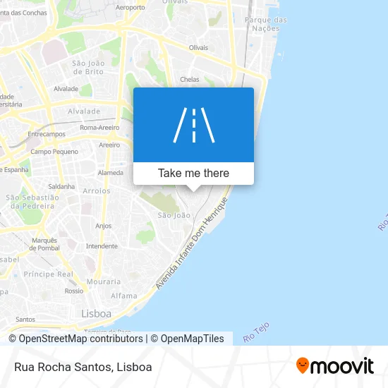 Rua Rocha Santos map