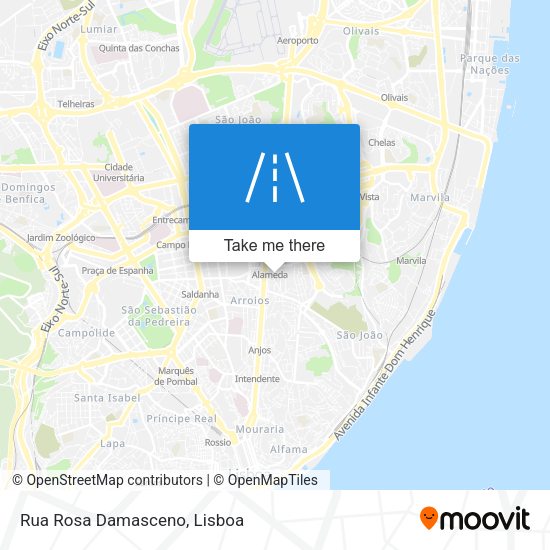 Rua Rosa Damasceno mapa