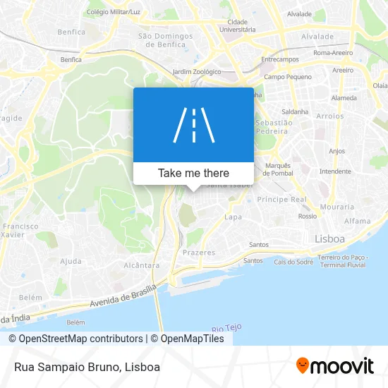 Rua Sampaio Bruno map