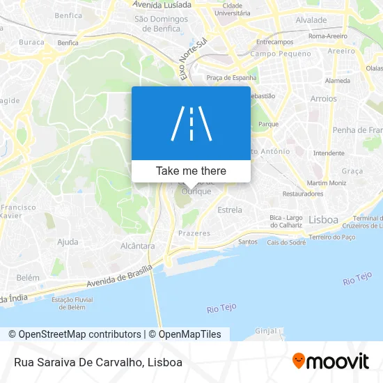 Rua Saraiva De Carvalho map