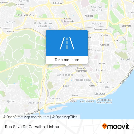 Rua Silva De Carvalho map