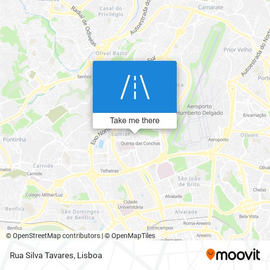 Rua Silva Tavares mapa