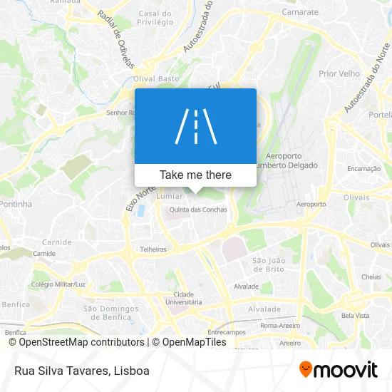 Rua Silva Tavares map
