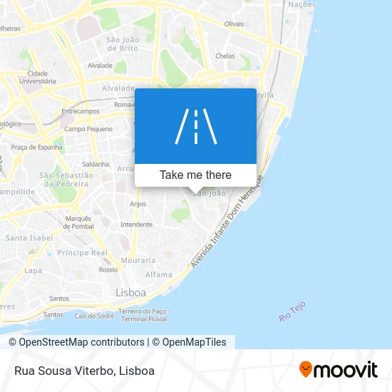 Rua Sousa Viterbo map