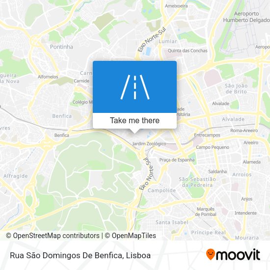 Rua São Domingos De Benfica map