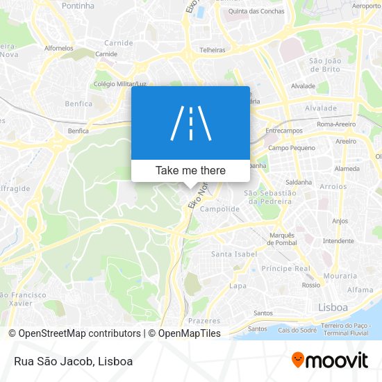 Rua São Jacob mapa