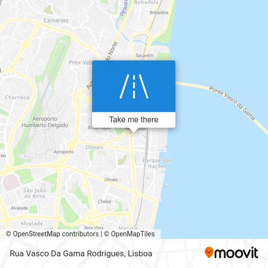 Rua Vasco Da Gama Rodrigues map