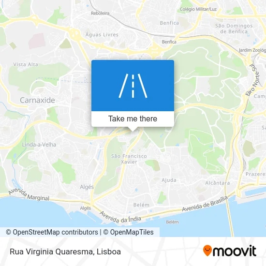 Rua Virginia Quaresma map