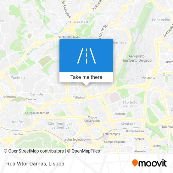 Rua Vítor Damas map