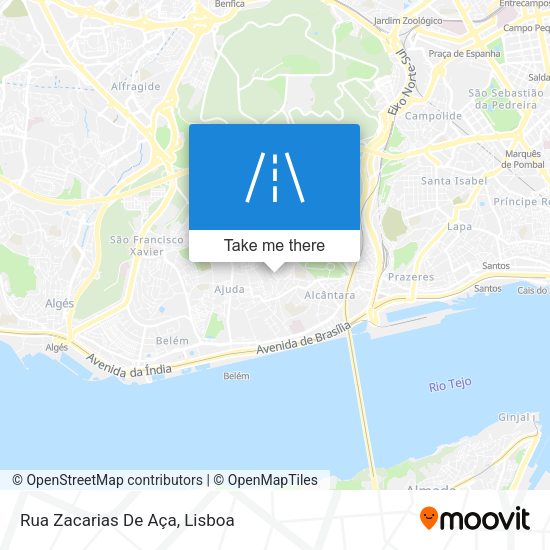 Rua Zacarias De Aça mapa