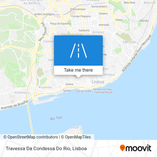 Travessa Da Condessa Do Rio mapa