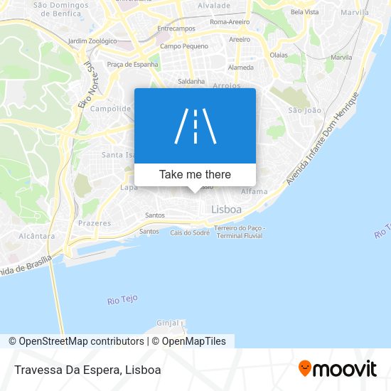 Travessa Da Espera mapa