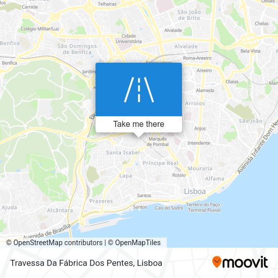 Travessa Da Fábrica Dos Pentes map