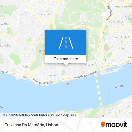 Travessa Da Memória map