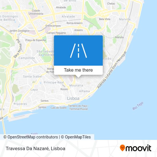Travessa Da Nazaré mapa