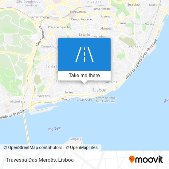 Travessa Das Mercês mapa