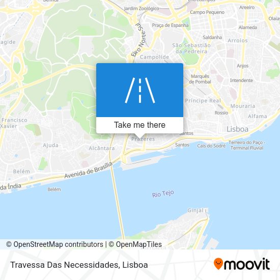 Travessa Das Necessidades mapa