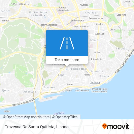 Travessa De Santa Quitéria mapa
