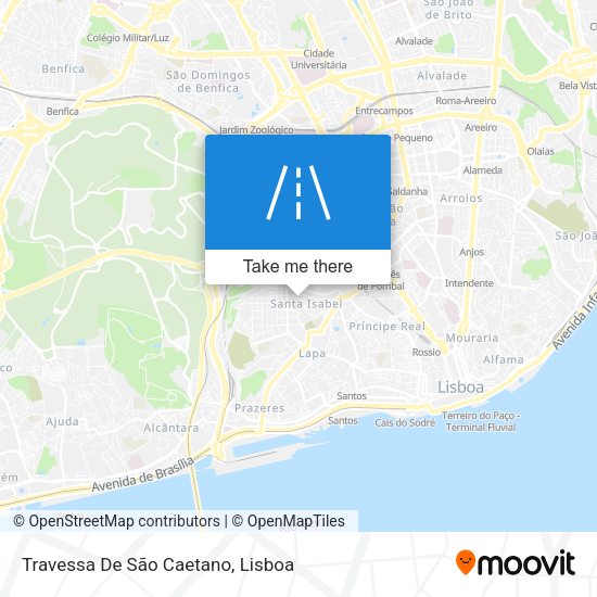 Travessa De São Caetano map