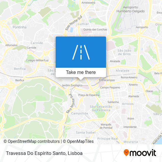 Travessa Do Espírito Santo mapa