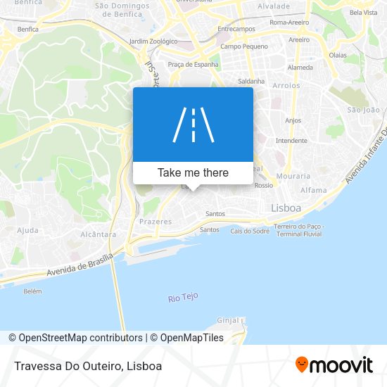 Travessa Do Outeiro mapa