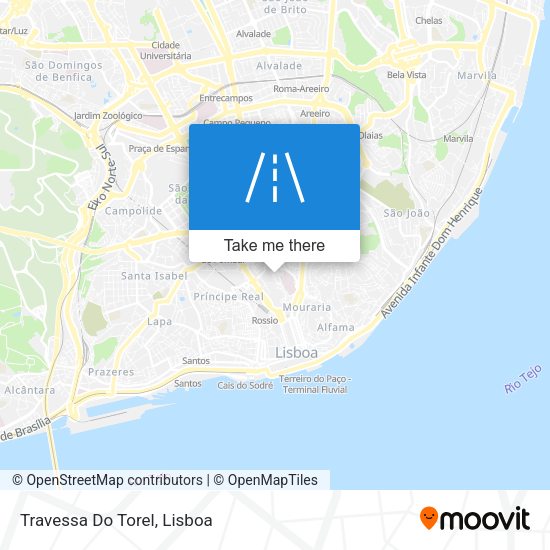 Travessa Do Torel mapa