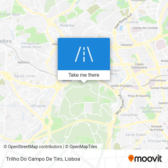 Trilho Do Campo De Tiro map