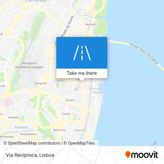 Via Recíproca map