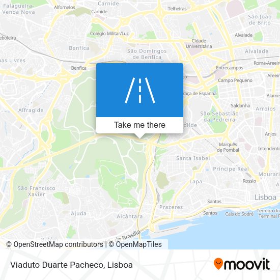 Viaduto Duarte Pacheco map