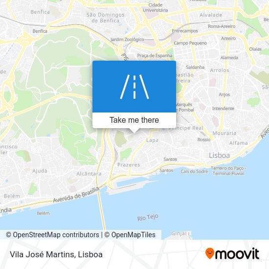 Vila José Martins map