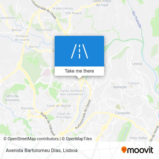 Avenida Bartolomeu Dias mapa